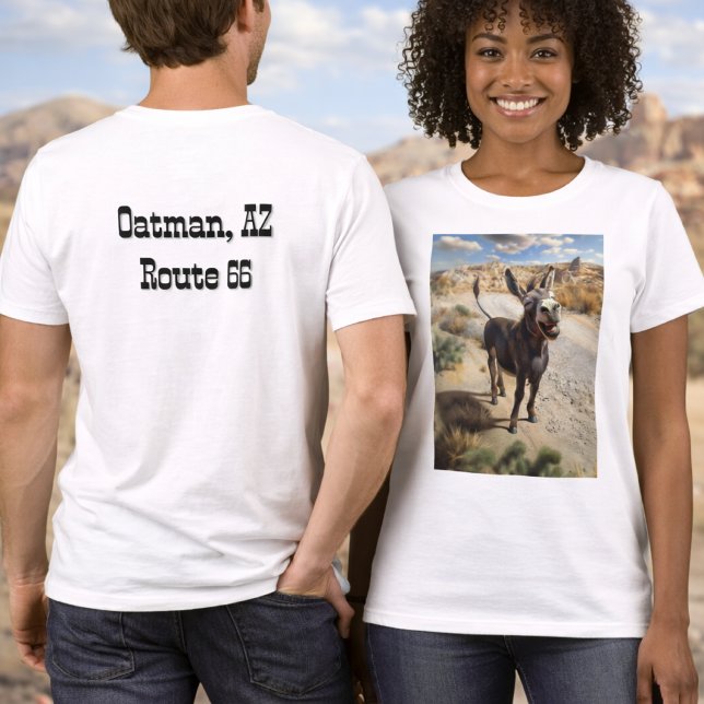 Camiseta Burro sonriente, Oatman Arizona, Ruta 66 (Subido por el creador)