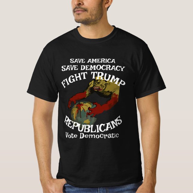 Camiseta Burros Asintiendo Trump (Anverso)