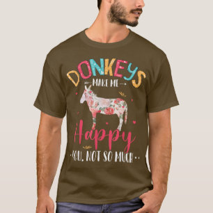 Camiseta Burros divertidos felices no son tantos burros flo