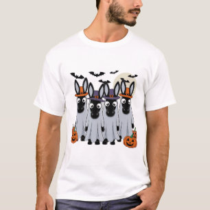 Camiseta burros fantasmas Halloween Burro