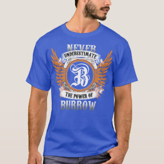 Camiseta Burrow Name Shirt Nunca Subestima El Poder De