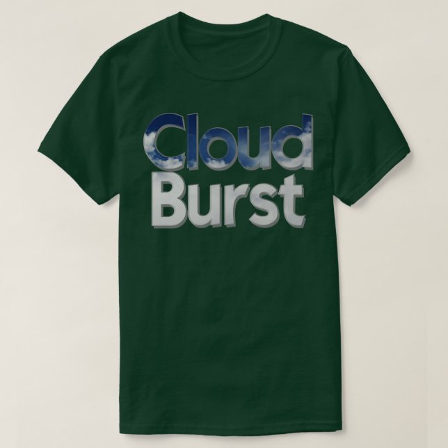 Camiseta Burst en la nube (Diseño del anverso)