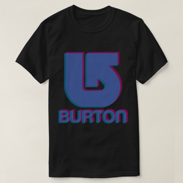 Camiseta Burton Snowboards Logo 3D Sticker (Diseño del anverso)