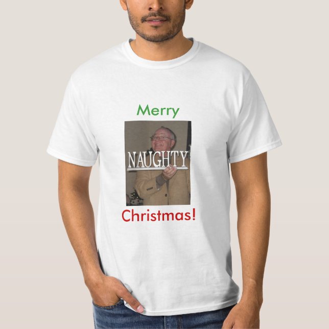 Camiseta ¡Burton travieso, feliz, navidad! (Anverso)