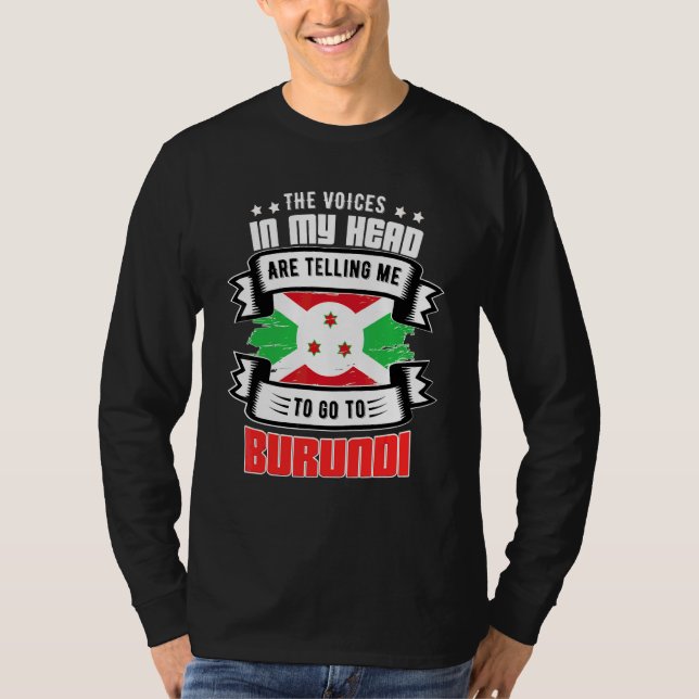 Camiseta Burundi En Mi Cabeza (Anverso)