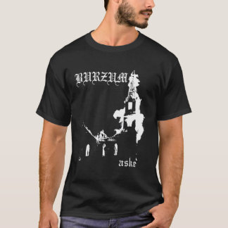 Camiseta Burzum Aske Black Metalizado