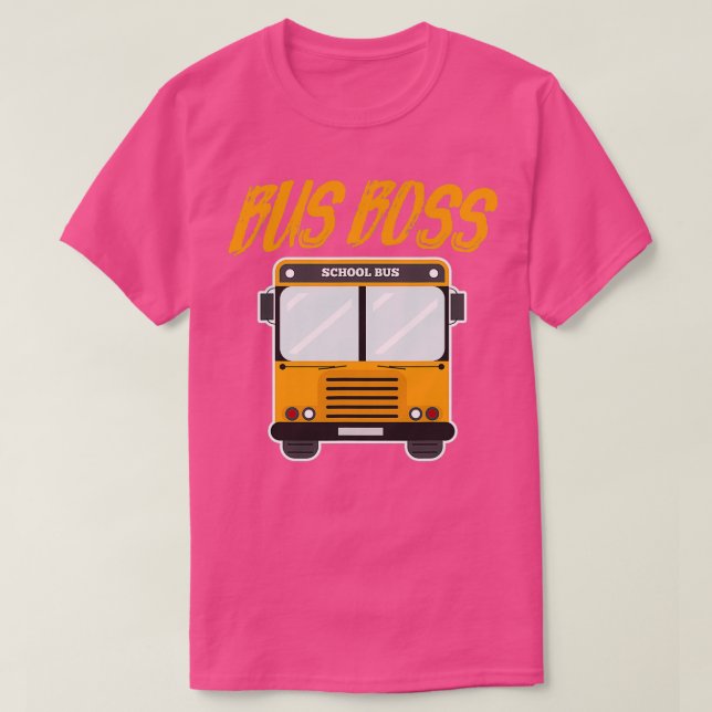 Camiseta Bus Boss Funny School Bus Driver Classic TShirt (Diseño del anverso)