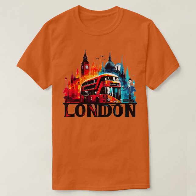 Camiseta Bus de Londres 1 (Diseño del anverso)