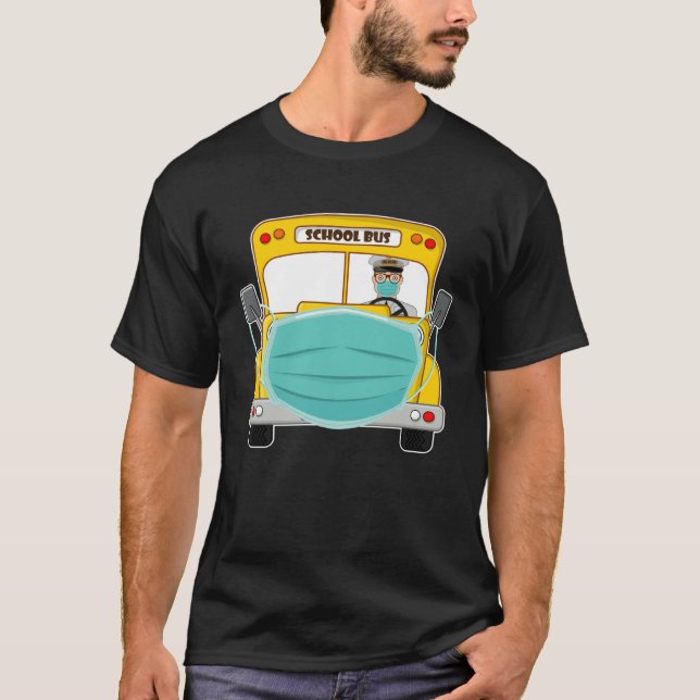 Camiseta Bus Driver Cant Mask My Love For Students School B (Anverso)