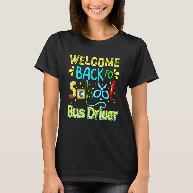 Camiseta Bus Driver First Day Of School Y'All Gonna Learn T (Anverso)