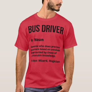 Camiseta Bus Driver Funny Definition Bus Driny Sayi