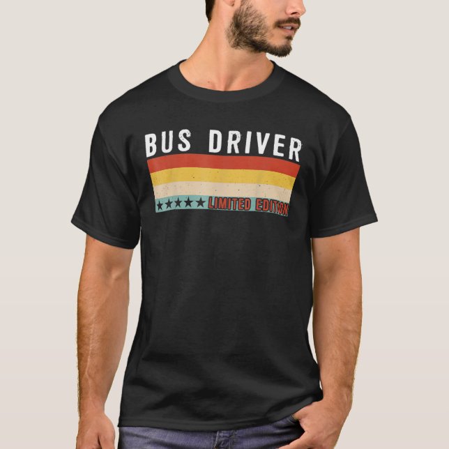 Camiseta BUS DRIVER Job Title Professionate Cumpleaños (Anverso)