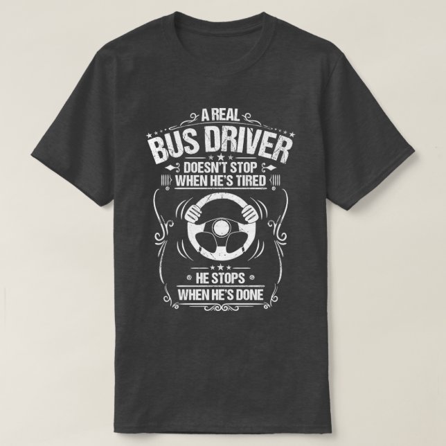 Camiseta Bus Driver School Bus Driver Gift Presman Busman (Diseño del anverso)