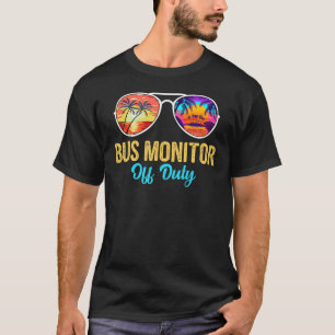 Camiseta Bus Monitor Off Duty Sungafas Palm Tree Last Day