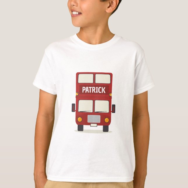 Camiseta Bus rojo de Londres personalizado (Anverso)