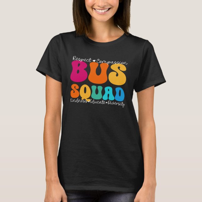 Camiseta Bus Squad Appreciation Week Back to School (Anverso)