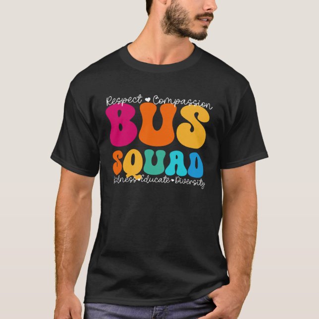 Camiseta Bus Squad Appreciation Week Back to School (Anverso)