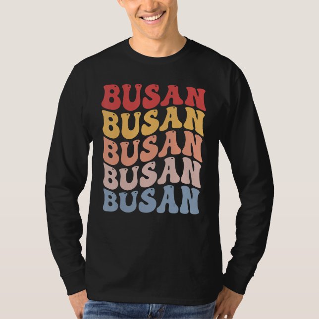 Camiseta Busan City Groovy Retro (Anverso)