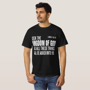 Camiseta buscad el reino de Dios y todas estas cosas os ser