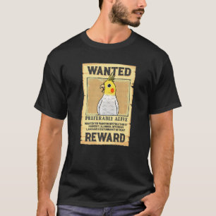 Camiseta Buscado Poster Parrot I Lutino Cockatiel