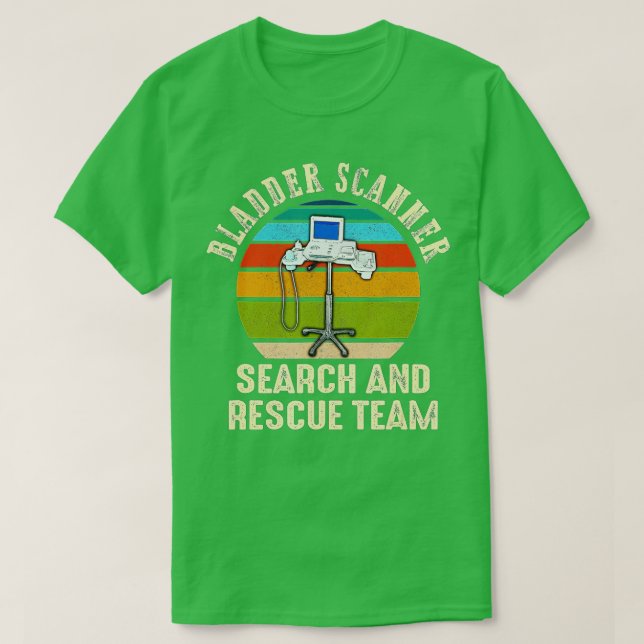 Camiseta Buscador de Bladder Equipo de Rescate Funny Enferm (Diseño del anverso)