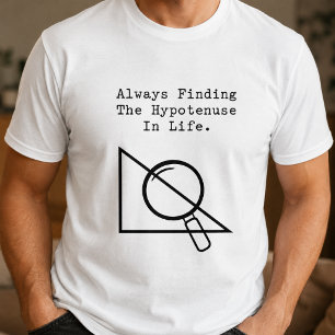 Camiseta Buscador de Hipotenusa Divertido para Amantes de l
