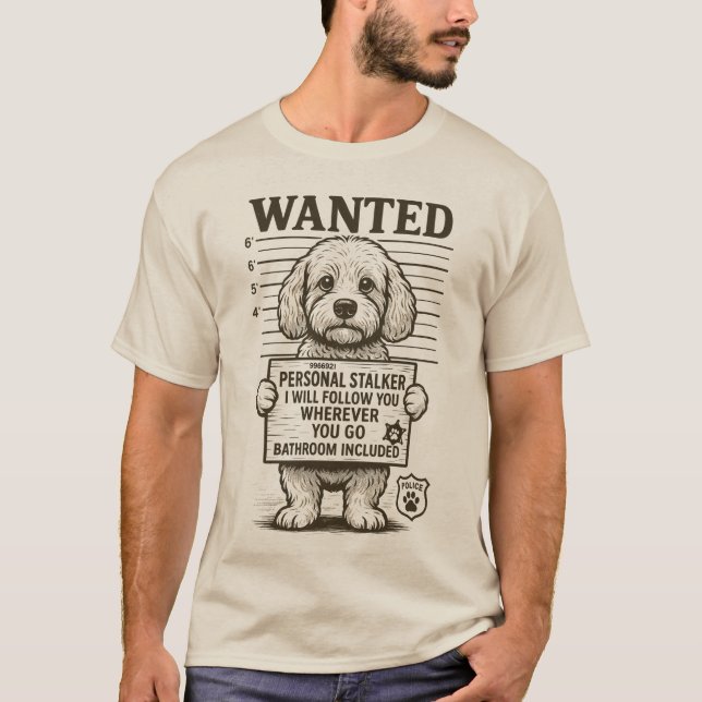 Camiseta Buscador personal de perros graciosos (Anverso)