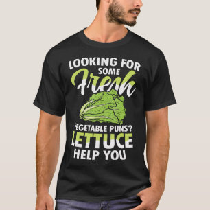 Camiseta Buscando Algunos Chistes de Verduras Lechuga
