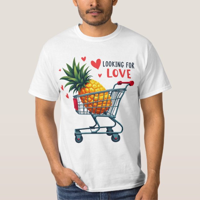 Camiseta Buscando amor - Crazo de citas de piña (Anverso)