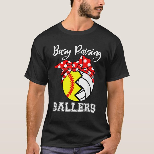 Camiseta Buscando Ballers Divertida Madre De Voleibol De So (Anverso)