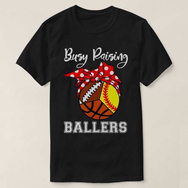 Camiseta Buscando Ballers Divertido Softball Basketball Mam (Diseño del anverso)