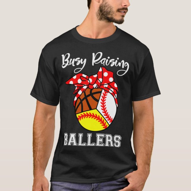 Camiseta Buscando Ballers Funny Baske de Softball de Béisbo (Anverso)