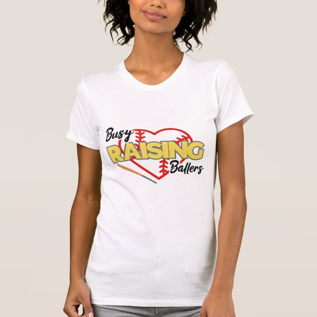 Camiseta Buscando Ballers, mamá de béisbol (Anverso)