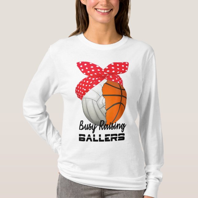 Camiseta Buscando baloncesto voleibol para mamá (Anverso)