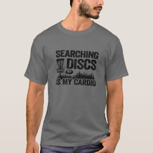 Camiseta Buscando Discos Es My Cardio Frisbee Golf Funny Di