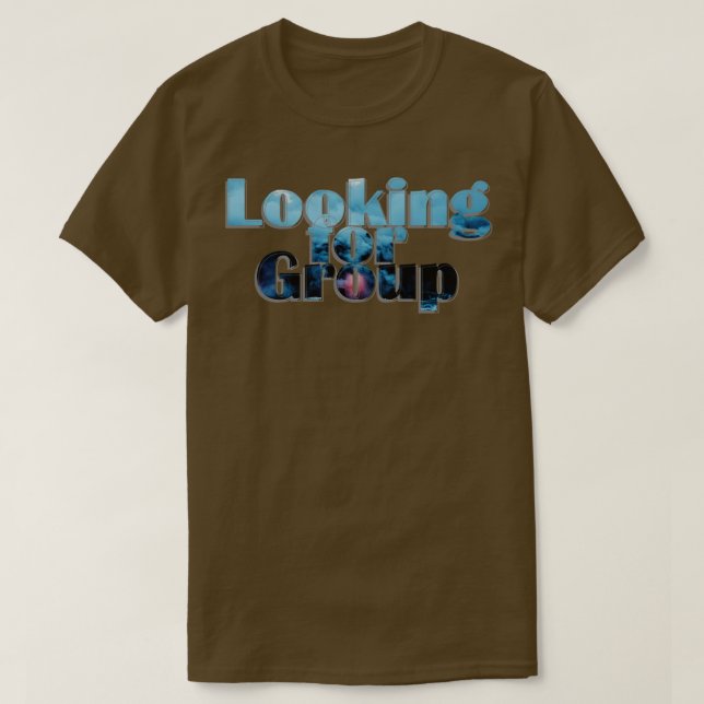 Camiseta Buscando grupo (Diseño del anverso)