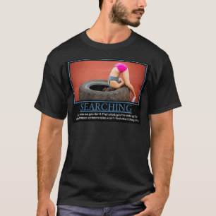 Camiseta Buscando Poster desmotivacional