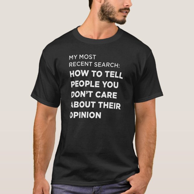 Camiseta Buscar Cómo Decirle A La Gente Que Le Importa Donu (Anverso)