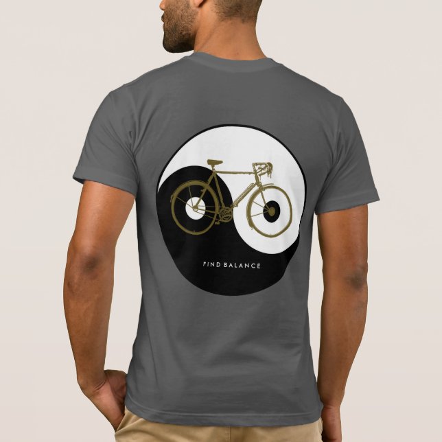 Camiseta BUSCAR EQUILIBRIO _ yin yang (Reverso)