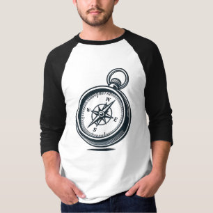 Camiseta Buscar la forma - Tee del Explorador de brújula