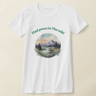 Camiseta Buscar la paz en la naturaleza: relajante arte sal