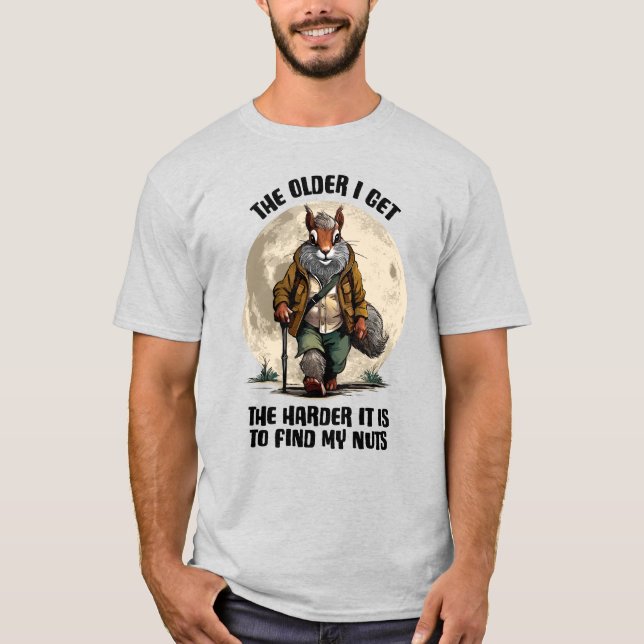 Camiseta Buscar mis nueces - ardilla divertida (Anverso)