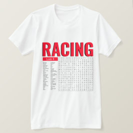 Camiseta Buscar palabras de Carreras