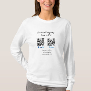 Camiseta Buscar para pagar q r código paypal venmo agregar