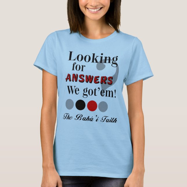 Camiseta Buscar respuestas (Anverso)