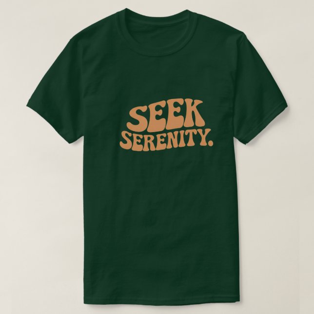 Camiseta Buscar serenidad (Diseño del anverso)