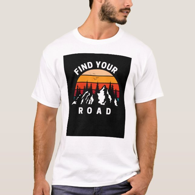 Camiseta Buscar su camino - Viajar (Anverso)