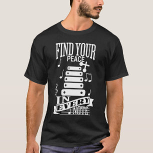 Camiseta Buscar Su Paz En Cada Nota Xilophonist