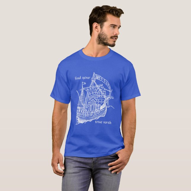 Camiseta Buscar su verdadero norte (Anverso completo)