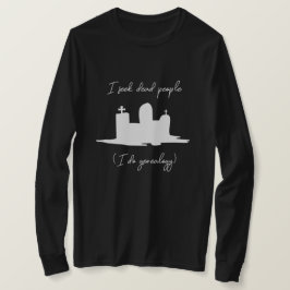 Camiseta Busco la piedra de cabeza de la genealogía de los